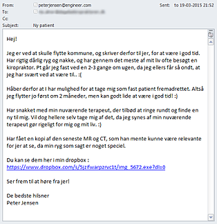 Pacman Ransomware Spear Phishing Email