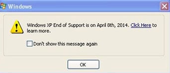 windows xp end of support 1
