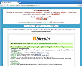 Cryptowall Ransomware Screenshot
