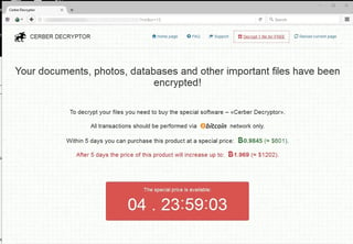 Cerber Ransomware Note