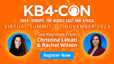 KB4-CON EMEA 2023 Keynote Speakers