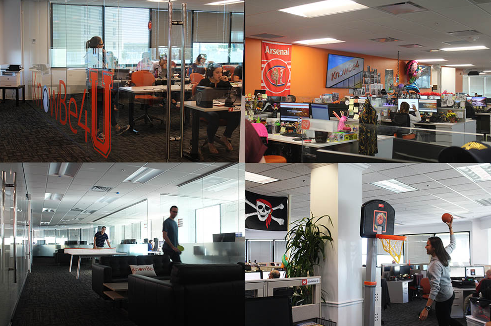 KnowBe4 Published in The Top 10 Nicest Offices in Tampa!