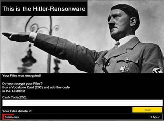 Hitler Ransomware Lock Screen