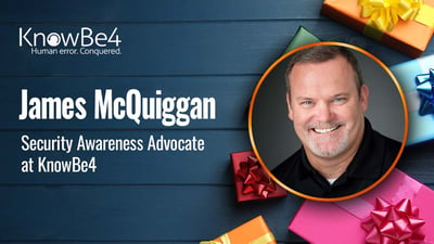 James McQuiggan KnowBe4 Holiday Shopping Scams Online 