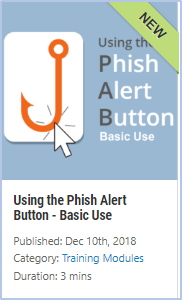 ModStore Release Announcement: "Using The Phish Alert Button"- 3-minute ...