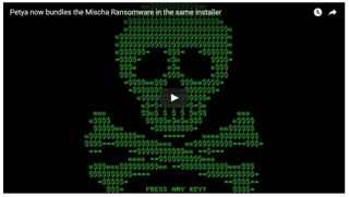 Petya/Mischa Ransomware Installer Video