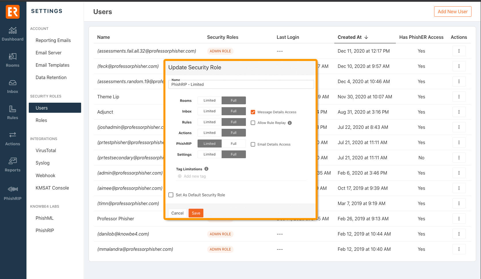 [NEW PhishER Feature] Use Security Roles to Create a Multi-Tiered ...