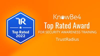 KnowBe4 Earns 2022 Top Rated Award from TrustRadius