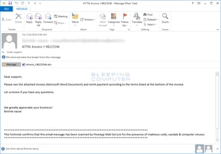 Locky Ransomware Email
