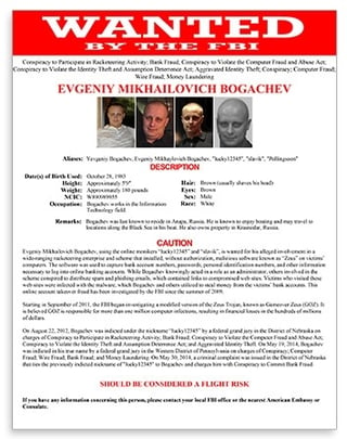Evgeniy Mikhailovich Bogachev Wanted