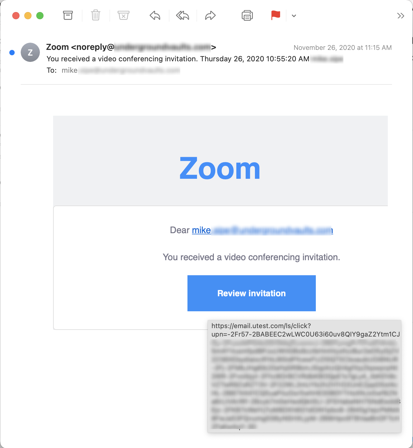 fake zoom meeting