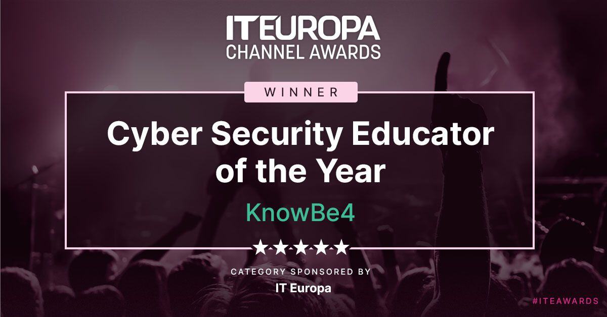 KnowBe4 Recognized as Cyber Security Educator of the Year at IT Europa Awards 2024