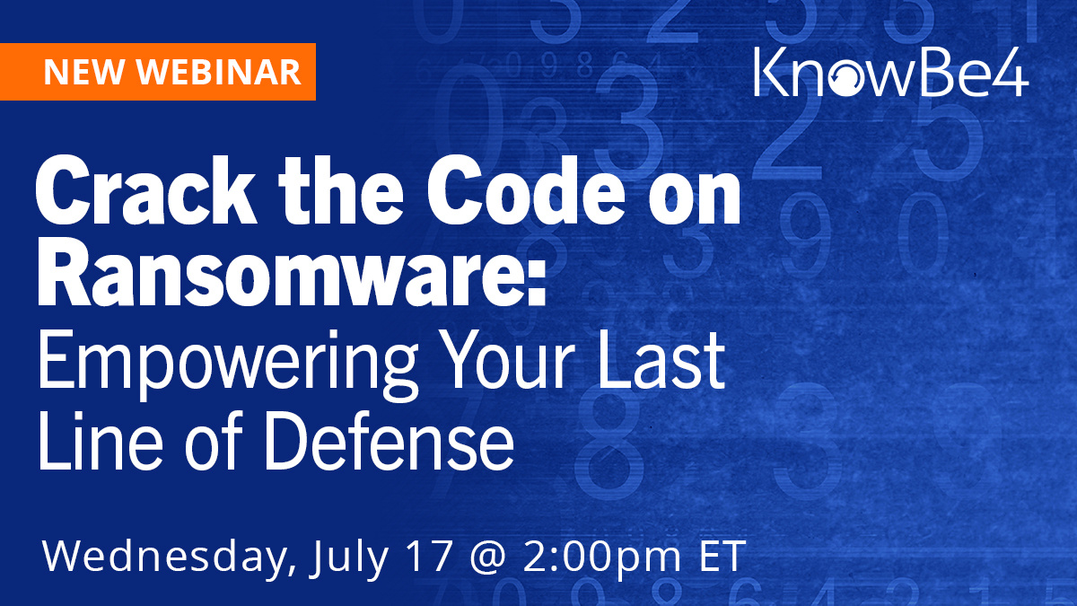 Crack the Code on Ransomware: Empowering Your Last Line of Defense