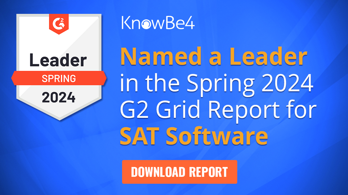 KnowBe4 Named a Leader in the Spring 2024 G2 Grid Report for Security ...