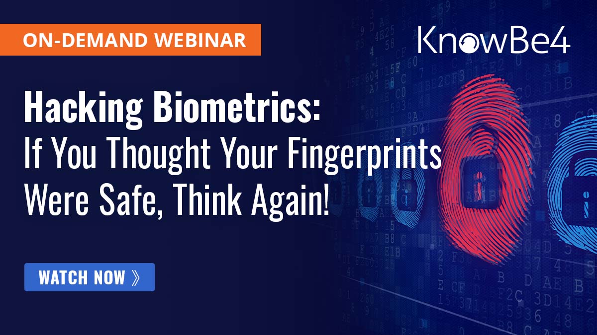 [OnDemand inar] Hacking Biometrics If You Thought Your