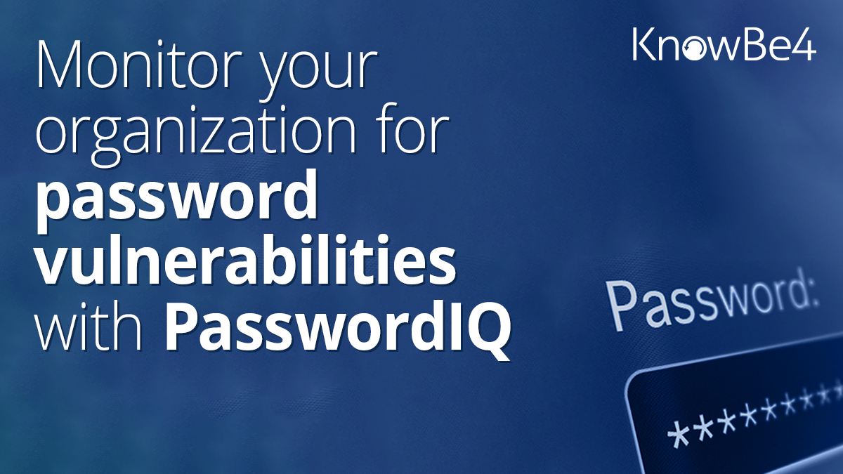 [New Feature] Continuously Monitor for Any Detected Password Vulnerabilities Within Your User Base with PasswordIQ