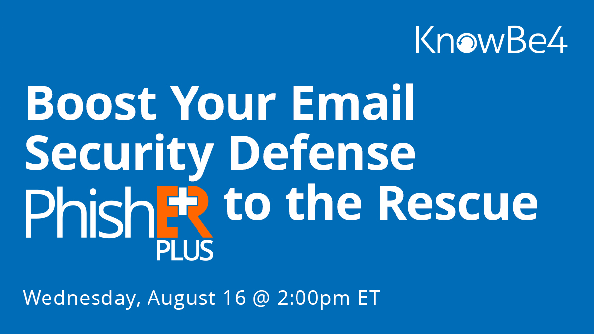 [Live Demo] Boost Your Email Security Defense - PhishER Plus to the Rescue!