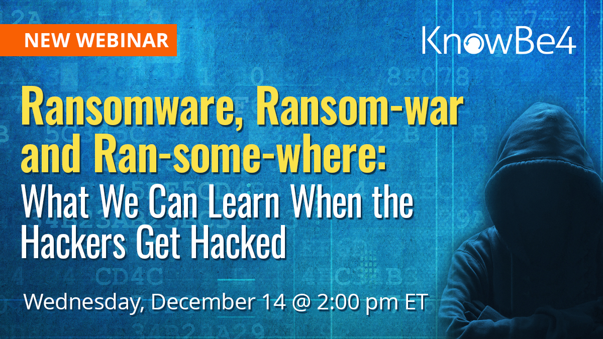 Ransomware, Ransom-war and Ran-some-where: What We Can Learn When the Hackers Get Hacked