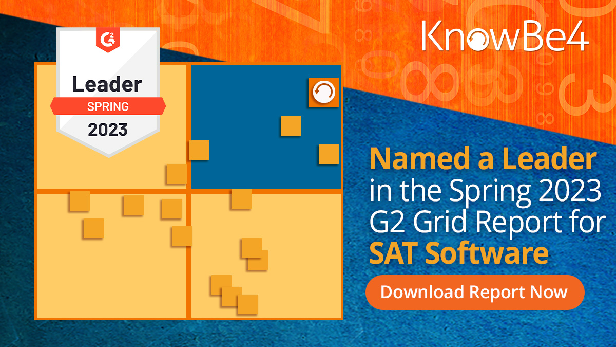KnowBe4 Named a Leader in the Spring 2023 G2 Grid Report for Security