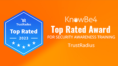 KnowBe4 Earns 2023 Top Rated Award from TrustRadius