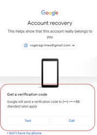 Hacker request to send SMS recovery code to legitimate number