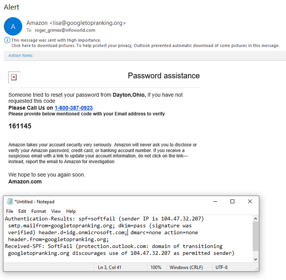 E-Mail-Phishing Amazon